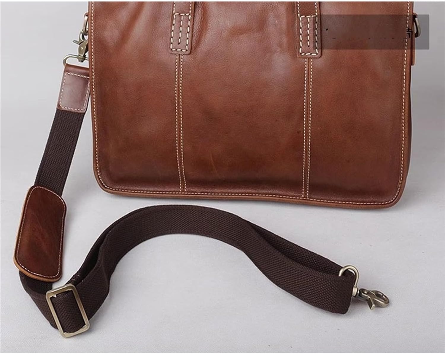 ラップトップバッグケース ハンドメイド ヘッドレイヤー 牛革 メンズ